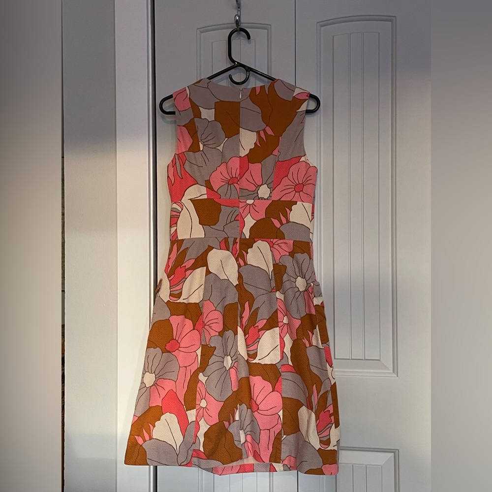 Boden Bloom Through Bloom Retro Dress with pockets 8 Long - Picture 9 of 9